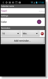 Setting automatic reminders