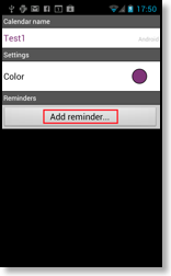 Setting automatic reminders