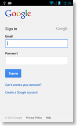 Adding a Google Tasks account